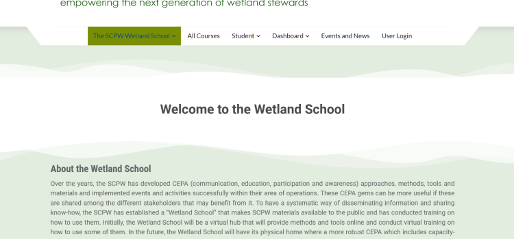 The SCPW Wetland School has officially launched!